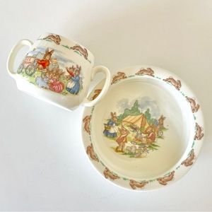 Royal Doulton Bunnykins Children’s Two Handle Mug & Bowl Keepsake